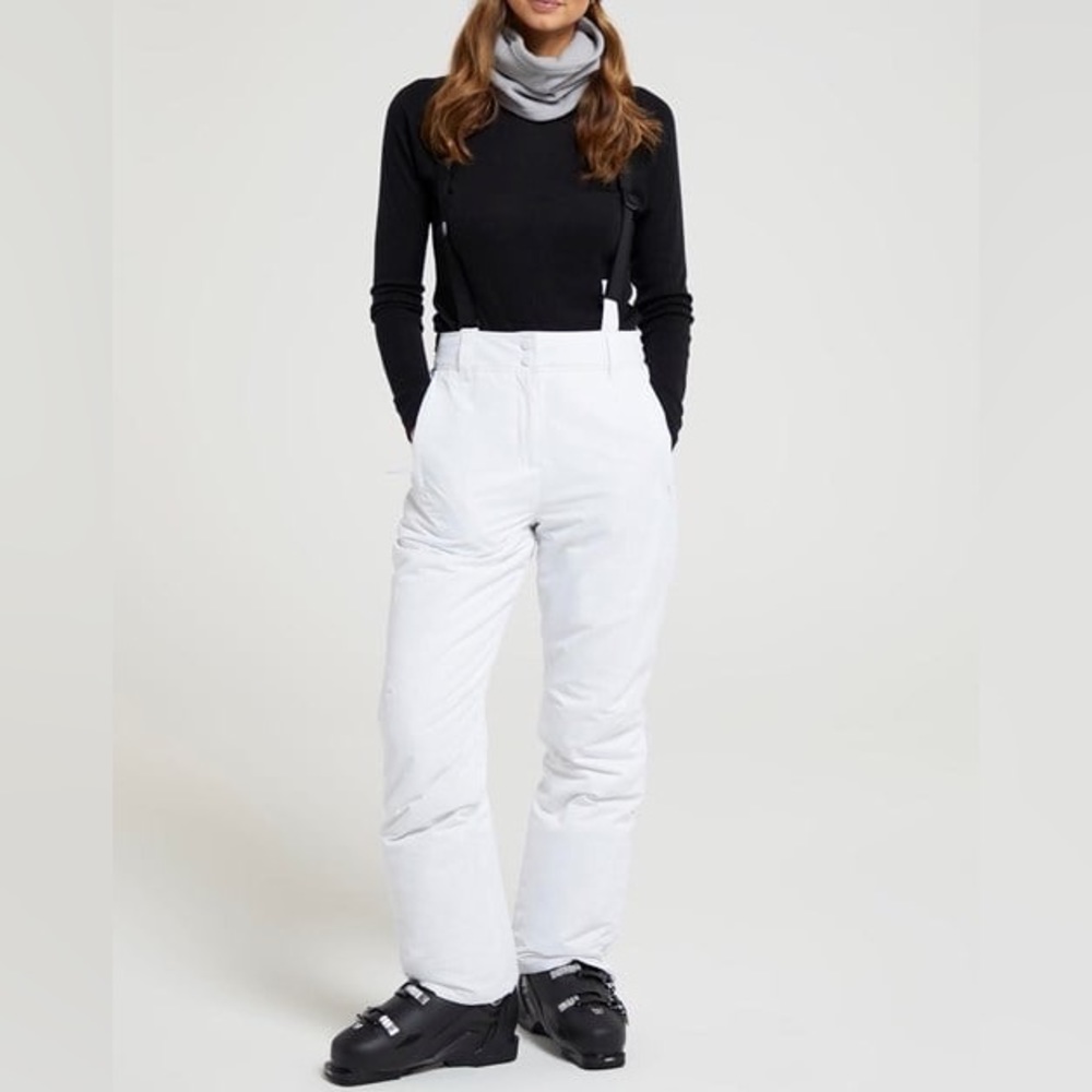 White snow pants